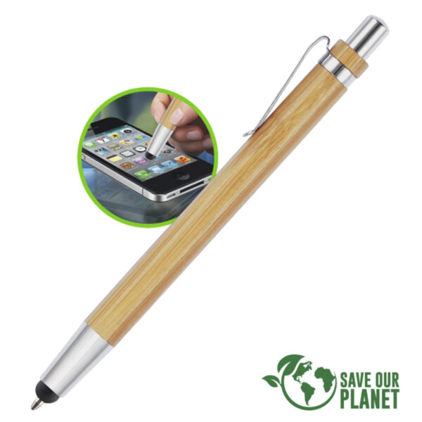 lapiz ecologico de bambu grabado