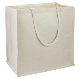 Bolsa canvas algodón, ecológicas promocionales 40 x 40 x 20 cm - Imagen 3