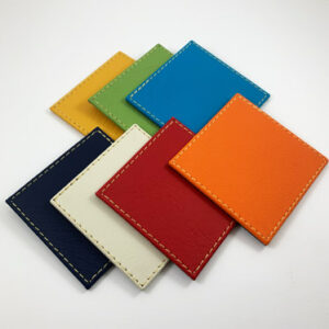 Posavasos Colores Eco Cuero Personalizados 10 X 10 cm.