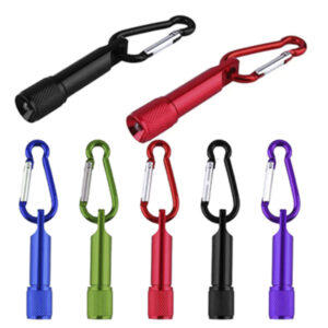 Llavero Metálico Linterna y Mosquetón Corporativo