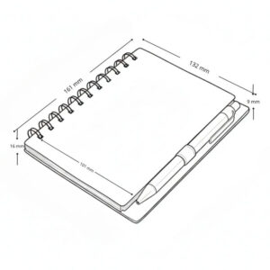 Cuaderno BARÚ Publicitario 132x161x16 mm. - Imagen 3