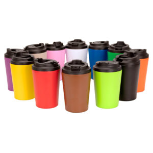 Mug térmico metálico doble pared "NORWAY" 355cc. Publicitario