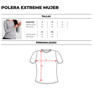 Polera Extreme Mujer Personalizado - Imagen 7