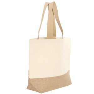 Bolsa de Algodón y Yute Estampada "YONA" 47,5 x 35 x 14 cm. - Imagen 4