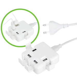 Hub USB 4 Puertos Power Strip con Logo