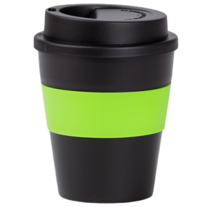 Mug Express Cup "BLACK" 356cc con banda silicona Publicitario - Imagen 6