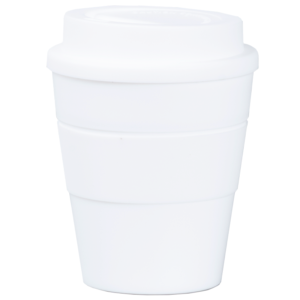Mug Express Cup "WHITE" 356cc con banda silicona Corporativa - Imagen 7