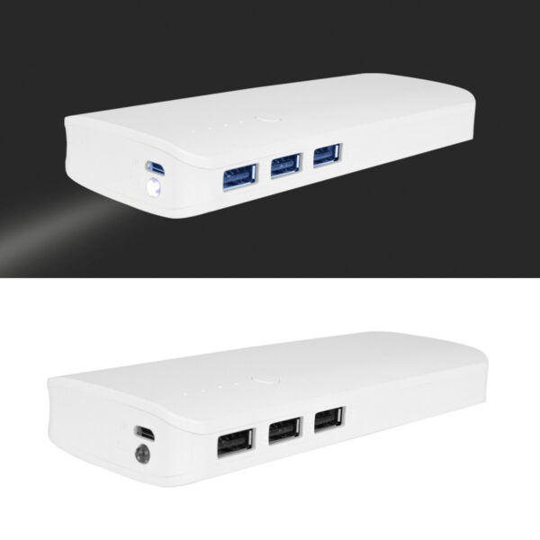 cargador portatil con linterna
