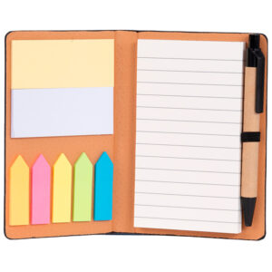 Libreta Memo Set "AURORA" de Eco-Cuero, con Bolígrafo. Grabado. - Imagen 7