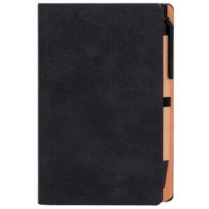 Libreta Memo Set "AURORA" de Eco-Cuero, con Bolígrafo. Grabado. - Imagen 3