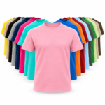Polera de algodón personalizada unisex disponible en diferentes colores