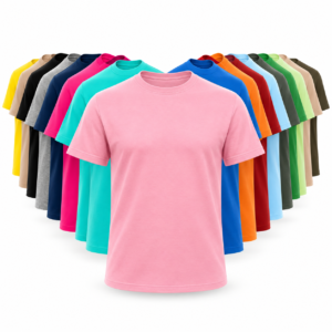 Polera de algodón personalizada unisex disponible en diferentes colores