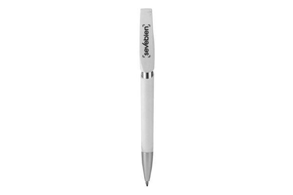 BOLIGRAFO "ELF" TINTA AZUL - Blanco