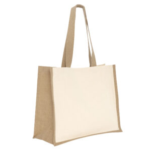 Bolsa de algodón y yute "YARI" - Natural - Imagen 2