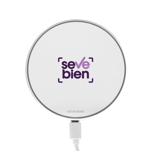 Cargador inalámbrico "DISCO" - Blanco