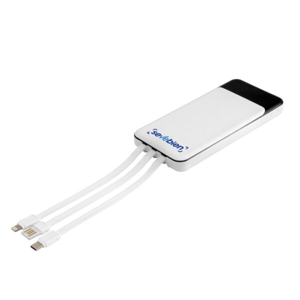 Power Bank multipuerto "ATLANTA" - Blanco