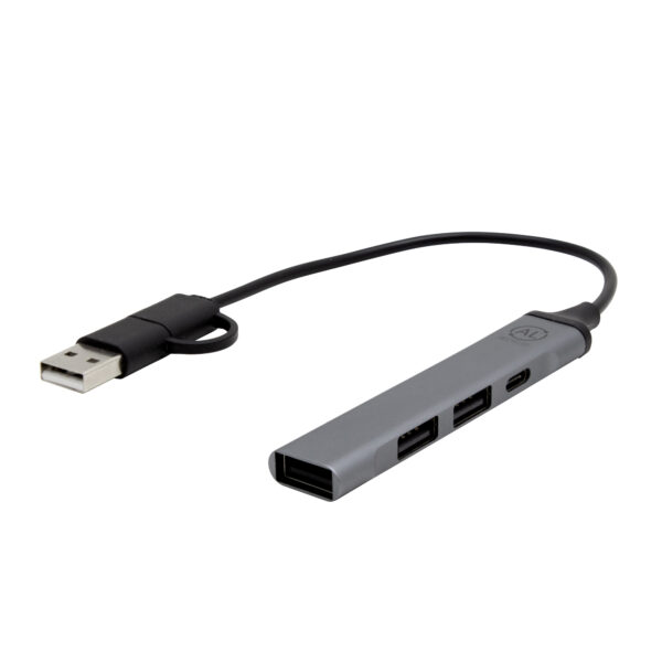 Adaptador HUB multipuerto "HAMEL" - Gris