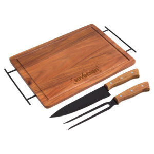 Set de Asado / BBQ "BRANGUS" - Madera - Imagen 1
