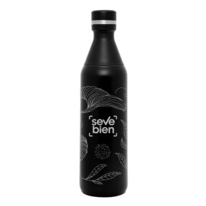Botella térmica "GLACIAR" - Negro - Imagen 1