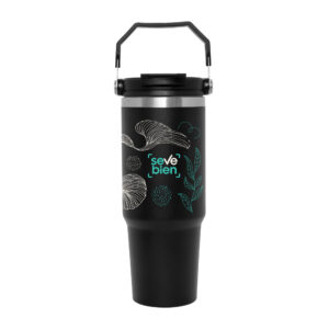Mug térmico "RODAS" - Negro
